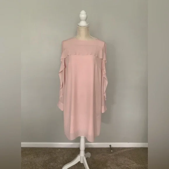 long sleeve dresses occasion Floral V-Neck Long-Sleeve Dress